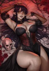 valerie_(sciamano240), halloween, original, sciamano240, black_hair