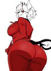 beelzebub_(helltaker), helltaker, lughost, 1girl, ass