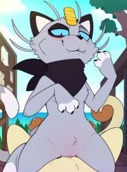 alolan_form, alolan_meowth, fan_character, generation_1_pokemon, generation_7_pokemon