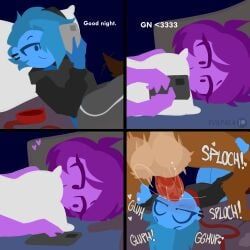 evilpala, animal_genitalia, animal_penis, balls, bed