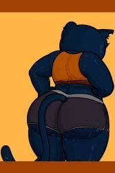 mae_borowski, night_in_the_woods, lazier_boi, 1girls, ass