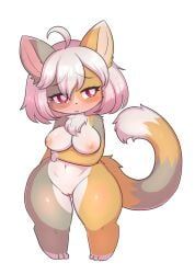 arcanis_(hahaluckyme), annmaren, ahoge, anthro, areola