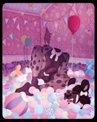 melanie_martinez, accessory, anthro, anthro_only, ball