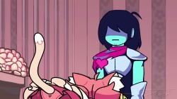 kris_(deltarune), mad_mew_mew, mew_mew_(undertale), pink_(deltarune), deltarune