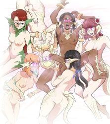 au_ra, halmarut, kurenai_shisui, mikoto_jinba, oc