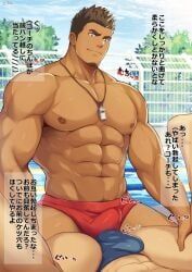 lifeguard_(zifu), original, zifu, 2boys, abs