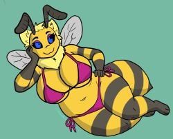 c00madreja, 1girls, anthro, bee, bee_girl