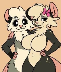 c00madreja, 1boy, 1girls, anthro, female