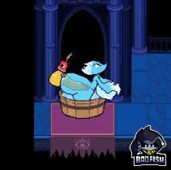 cuptain_(deltarune), miss_mizzle_(deltarune), deltarune, badfish, 1boy