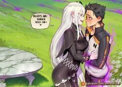 echidna_(re:zero), natsuki_subaru, re:zero_kara_hajimeru_isekai_seikatsu, amadeus_v, 1boy