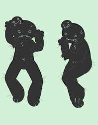 steven_(time_fcuk), time_fcuk, 1boy, black_body, black_goo
