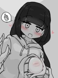osage-chan, inabakumori, jgmwv312mj, 1girls, areolae