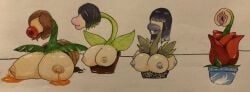 dawning-mars, 4girls, :>=, big_breasts, big_lips