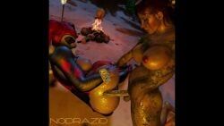 harley_quinn, harley_quinn_(arkham_knight), juri_han, poison_ivy, poison_ivy_(arkham_knight)