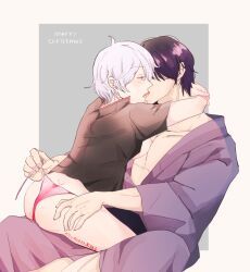 ginko_sakata, gintoki_sakata, takasugi_shinsuke, gintama, gachigachiganen