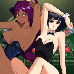 shihouin_yoruichi, soifon, sui-feng, bleach, l4wless