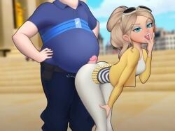 chloe_bourgeois, miraculous_ladybug, lepire, 1boy, 1girls