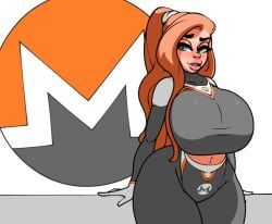 monero-chan, scolexxx, ass, bimbo, breasts