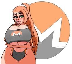 monero-chan, scolexxx, ass, bimbo, breasts