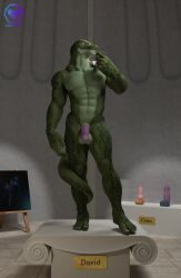 david_(khalionhyperion), david_(michelangelo), lizard_(petruz), statue_of_david, khalionhyperion