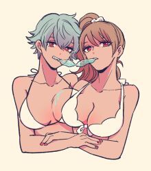 ginko_sakata, gintoki_sakata, okita_sougo, okita_souko, gintama
