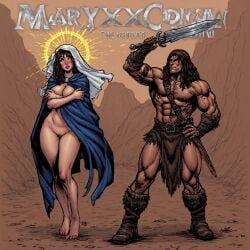 conan, virgin_mary, christianity, conan_the_barbarian_(series), heavy_metal