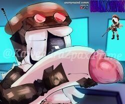kawendrazpax, 1dickgirl, 1futa, aiming, brown_cap