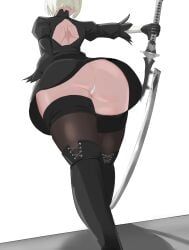 2b_(nier:automata), yorha_2b, nier:_automata, nier_(series), manman