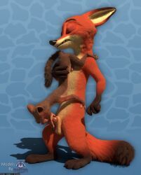 duke_weaselton, nick_wilde, disney, zootopia, rasterraccoon