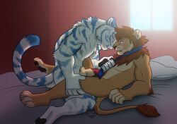 leon_goldenmane, anal, anal_sex, animal_genitalia, anthro