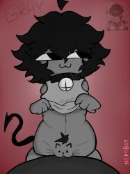 gray_(flowyond3r), madness_combat, madness_demon, black_eyes, black_hair