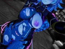 artsyvrc, indie_virtual_youtuber, vrchat, 1girls, alien