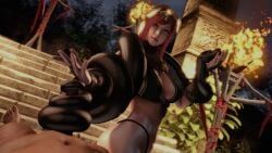 primrose, kaminakirei, 1boy, 1girls, ass