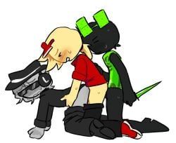 1x1x1x1, 1x1x1x1_(forsaken), chance_(forsaken), elliot_(forsaken), elliot_(work_at_a_pizza_place)