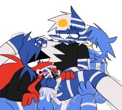 argentina_(countryhumans), chile_(countryhumans), uruguay_(countryhumans), countryhumans, unknown_artist