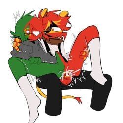 portugal_(countryhumans), spain_(countryhumans), countryhumans, unknown_artist, clover_loverboy