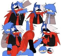 argentina_(countryhumans), chile_(countryhumans), countryballs, countryhumans, unknown_artist