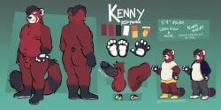 nastyspook, ailurid, animal_genitalia, anthro, balls