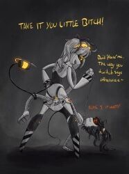j_(murder_drones), oc, murder_drones, 1futa1girl, begging