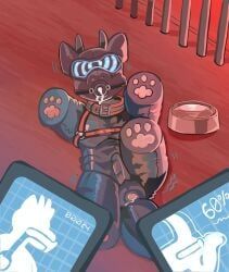 mythology, anthro, bdsm, bitchsuit, bondage_gear