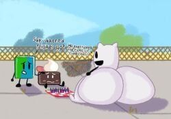 book_(bfdi), cake_(bfdi), just_not_(tpot), pillow_(bfdi), battle_for_dream_island