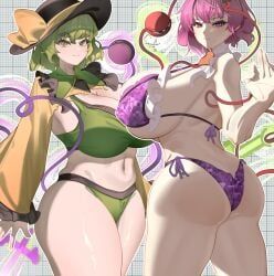 koishi_komeiji, satori_komeiji, third_eye_(touhou), touhou, chi_xian_fan_de_hai_niao
