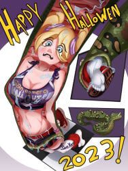 juliet_starling, halloween, holidays, lollipop_chainsaw, 5_toes