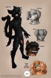 bret_huber_(jay_naylor), bruce_(jay_naylor), roland_huber_(jay_naylor), scratch_(jay_naylor), trixie_(jay_naylor)