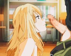 miyazono_kawori, shigatsu_wa_kimi_no_uso, 1boy, 1girl, belt