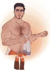 paladin_danse, fallout, fallout_4, chest_hair, hairy