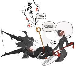 hornet_(hollow_knight), lace_(hollow_knight), lace_(hollow_knight:_silksong), phantom_(hollow_knight), hollow_knight