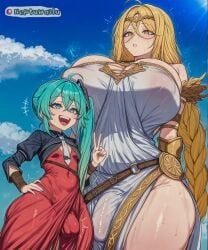 hatsune_miku, miku_hatsune, queen_marika_the_eternal, bandai_namco, elden_ring