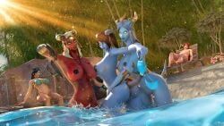 dracthyr, draenei, eredar, human_(world_of_warcraft), lightforged_draenei