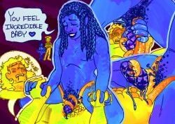blue_(deltarune), yellow_(deltarune), deltarune, deltarune_chapter_5, cum